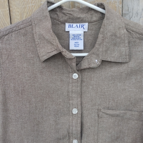 Vintage Brown Oxford Shirt - Picture 2 of 5